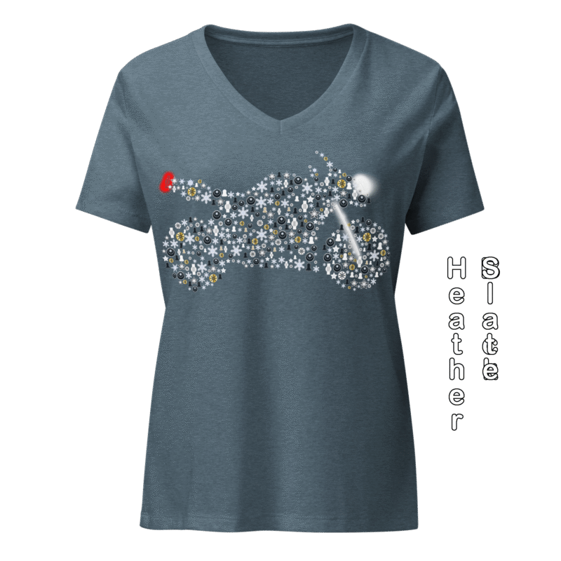 Women’s Christmas Sportbike v-neck