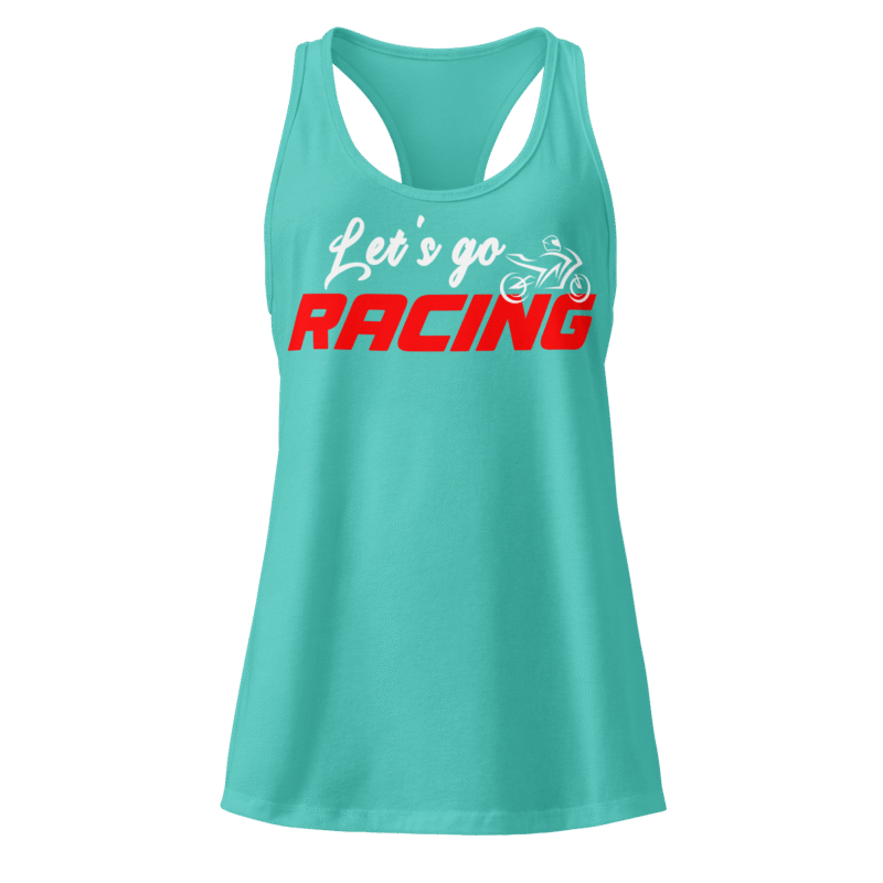 Women’s Racing fitted racerback tank top